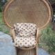 Fauteuil Emmanuelle en rotin années 50