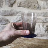 Daum bubble glass pitcher and its 4 glasses