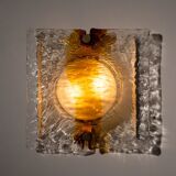 Toni Zuccheri, large wall lamp for Venini, Italy 1960's