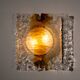 Toni Zuccheri, large wall lamp for Venini, Italy 1960's
