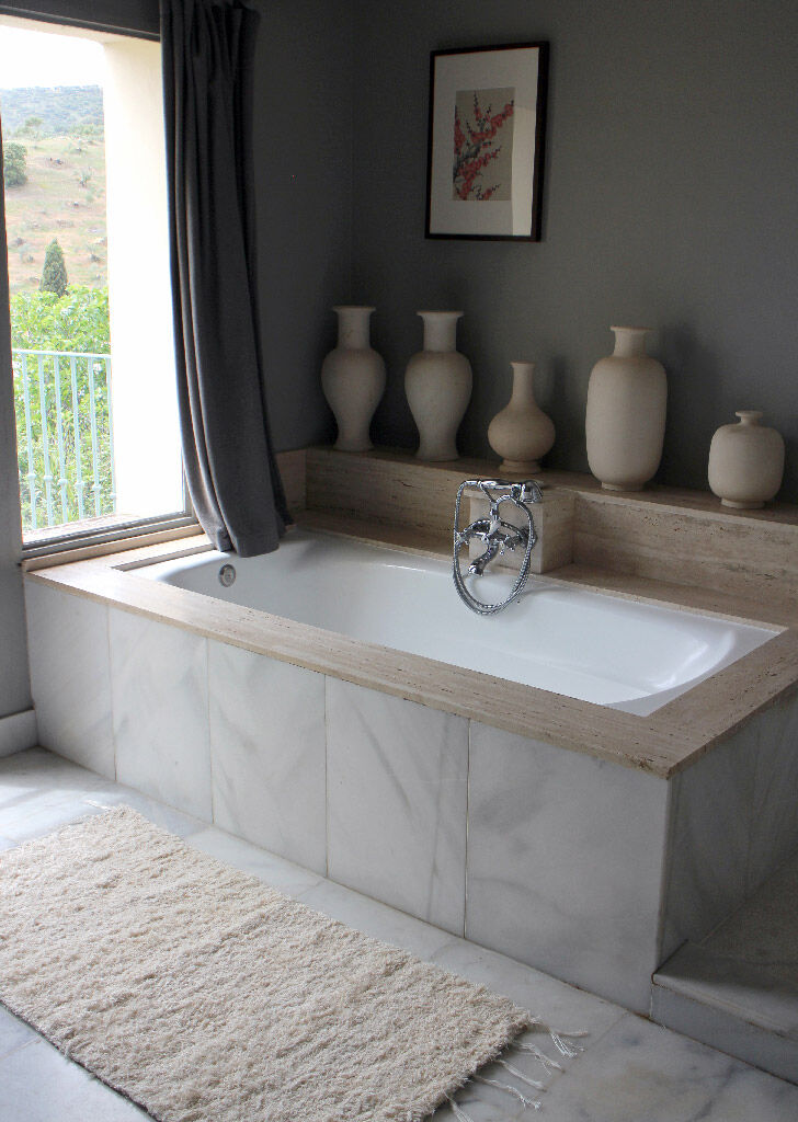 Thick white carpet - 65 x 120 cm