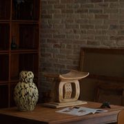 Ashanti stool, hand-carved hardwood stool from West Africa, Wabi Sabi, 20th century