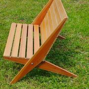Folding garden bench, ultra compact - vintage, "Mid-century" design