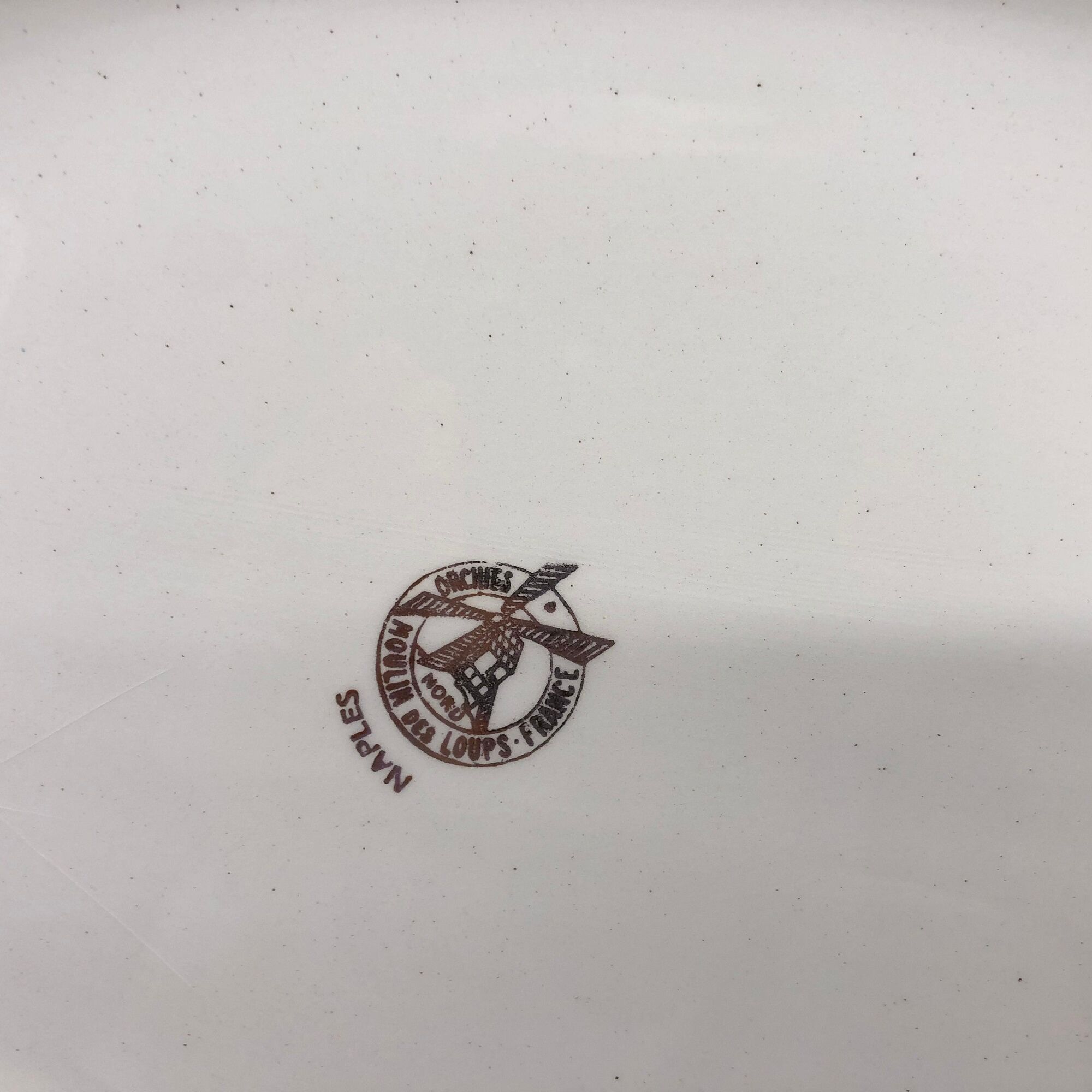 Oval serving dish "Orchies Moulin des Loups"