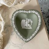 Heart-shaped pocket tray Wegwood in green jasper