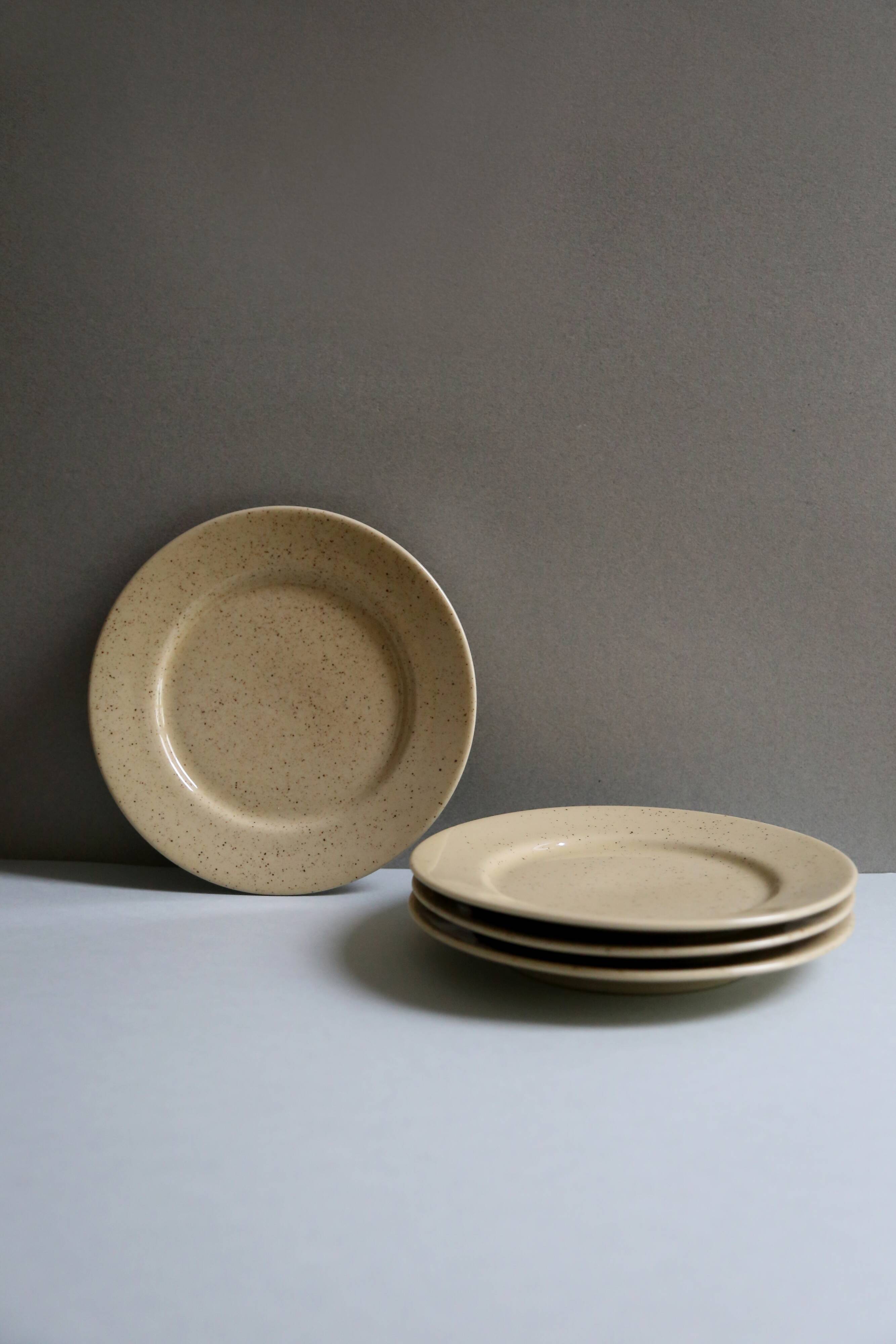 Tulowice ceramic speckled dessert plates