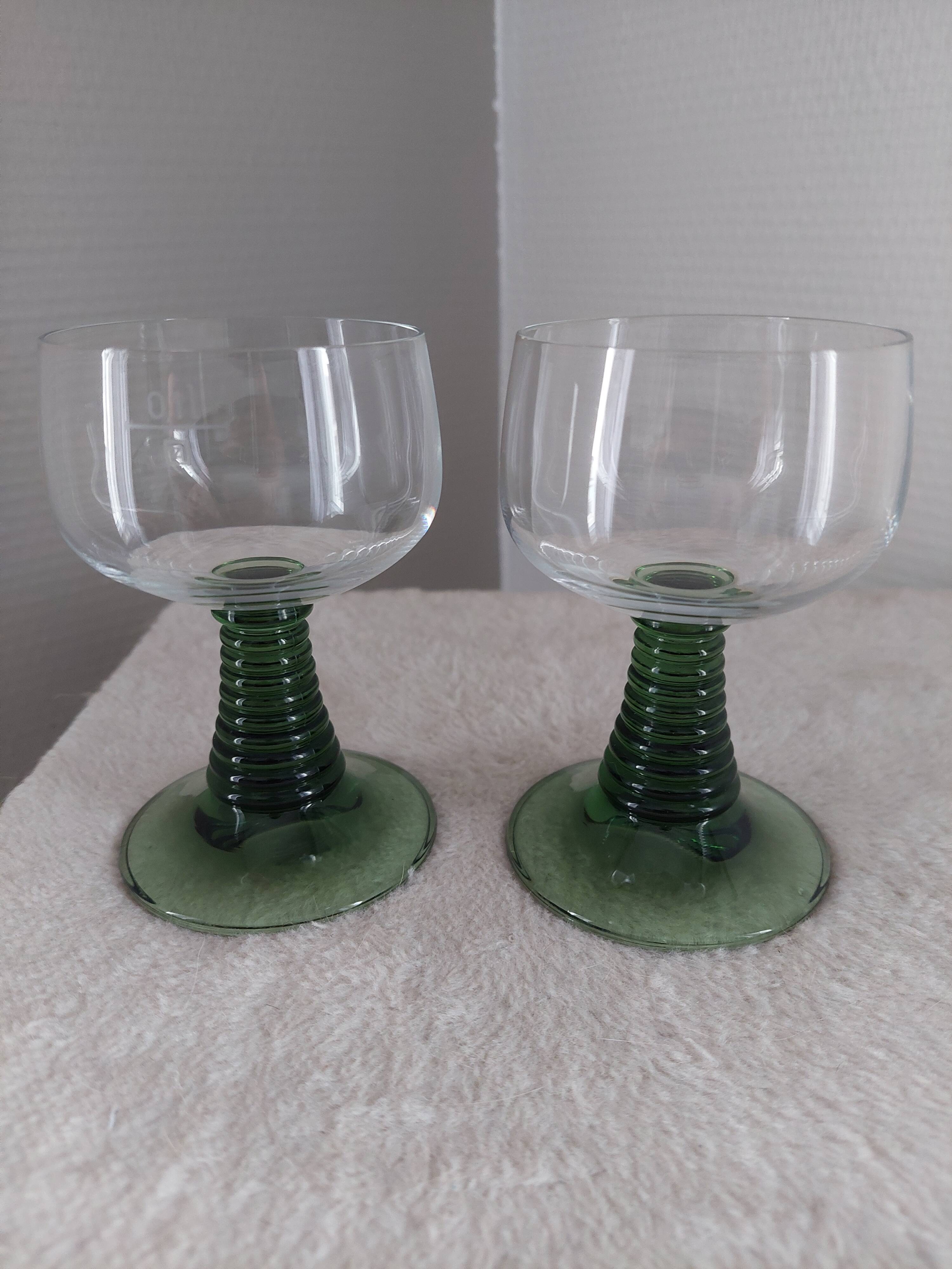 Crystal glasses of Alsace white wine