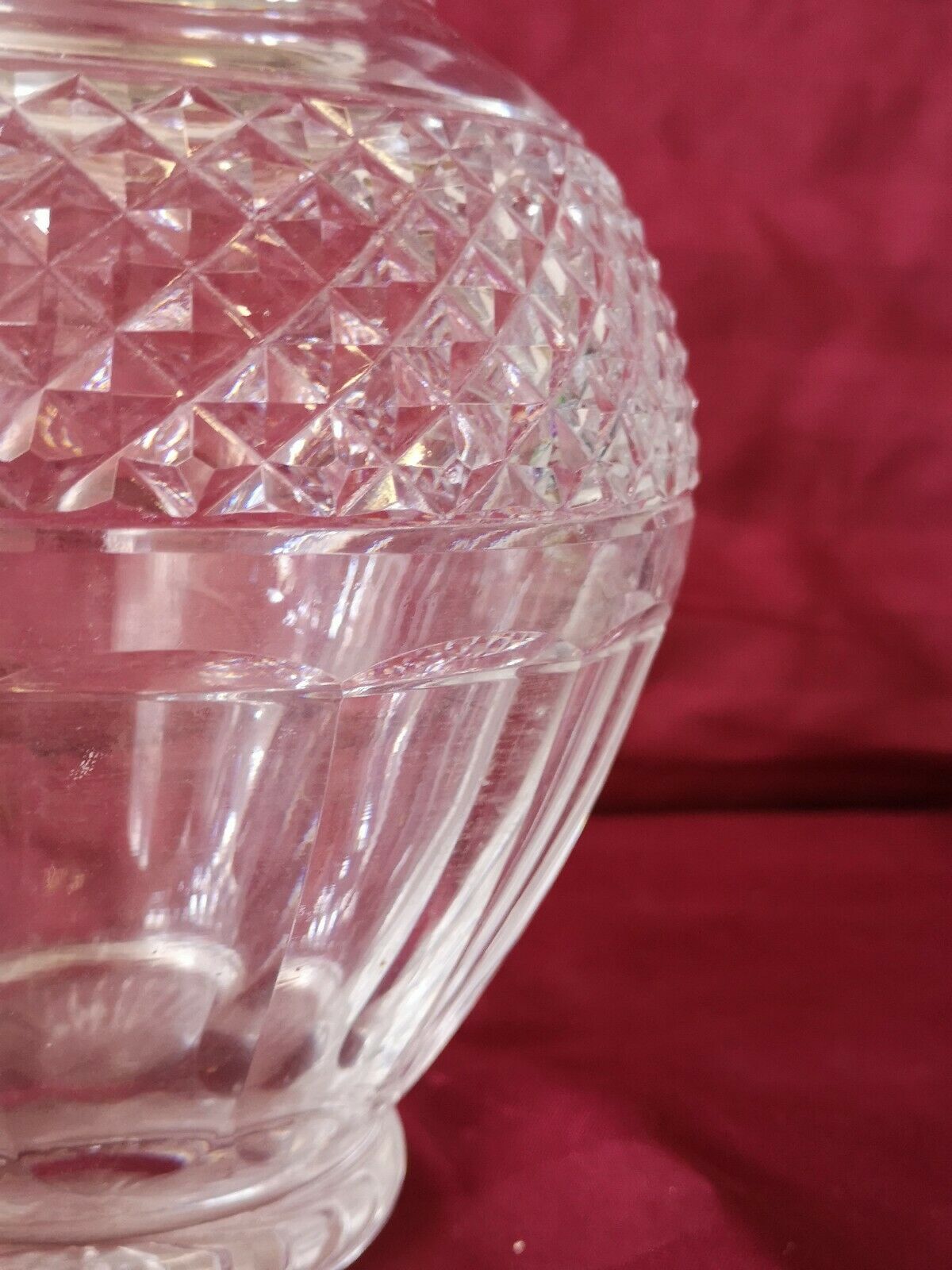 Crystal vase baluster shape