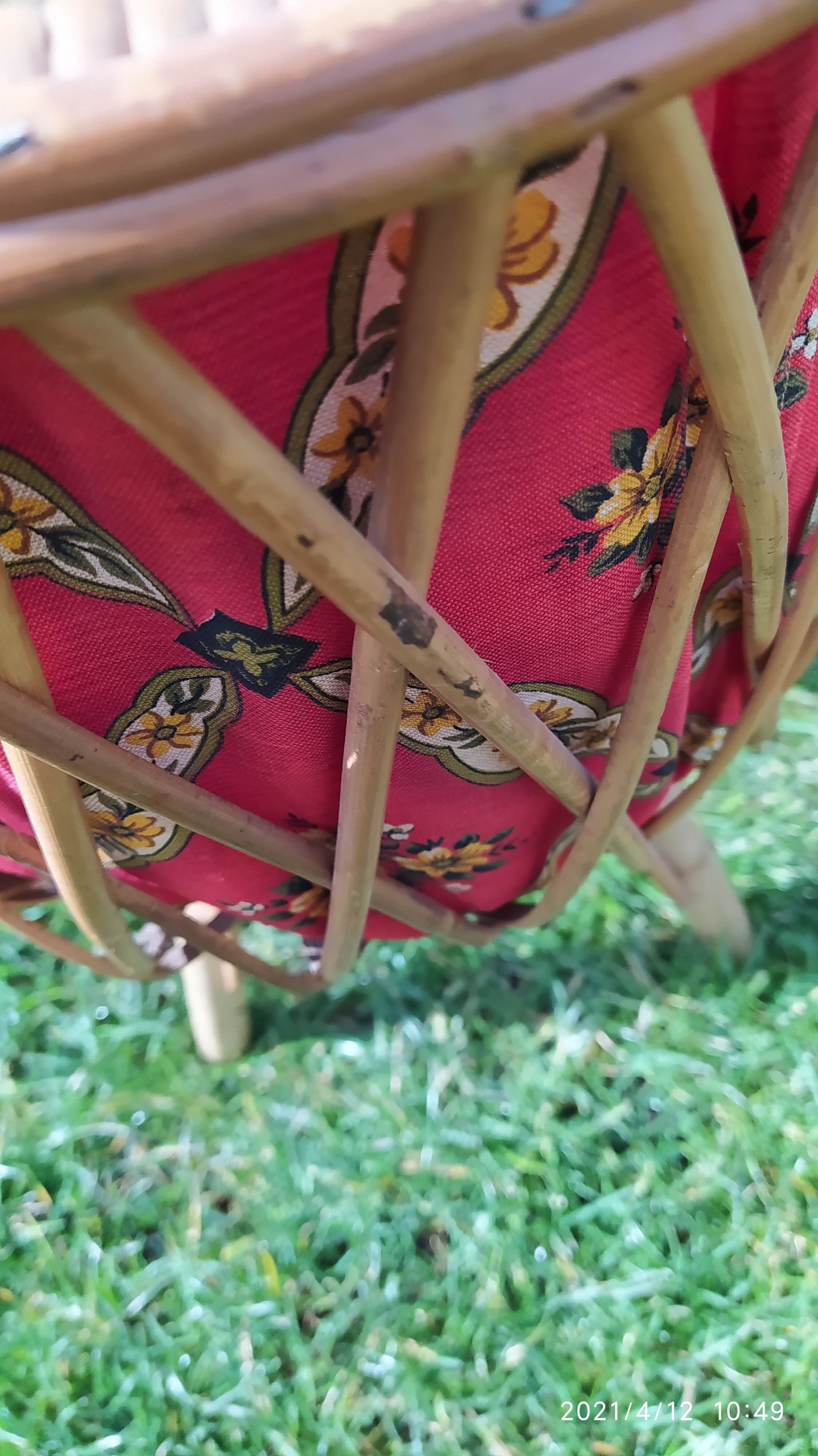 Vintage bamboo and rattan worker