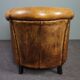 Fauteuil club en cuir de mouton
