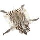 Tapis en peau de zèbre vintage – Peau d'animal africaine authentique – Décoration intérieure