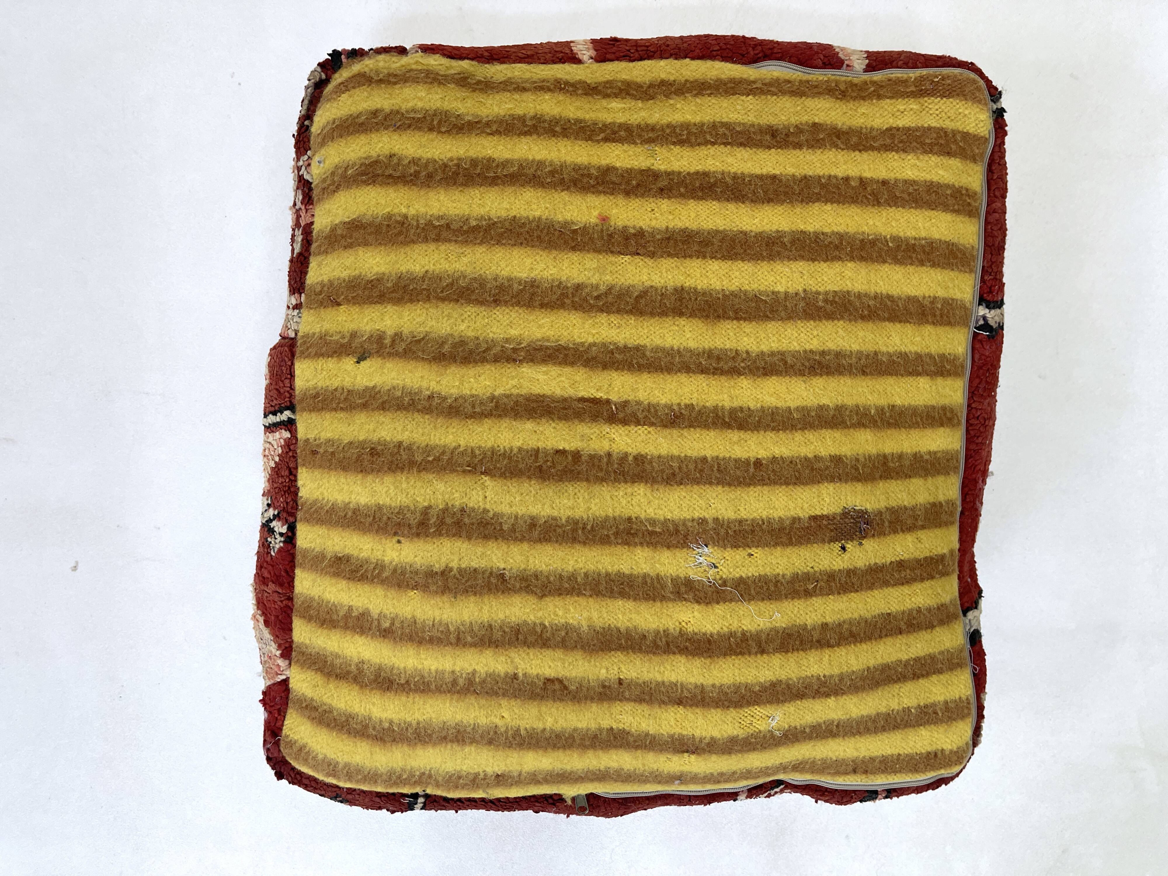 Moroccan kilim pouf