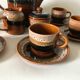 Sarreguemines earthenware coffee service