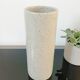 Vintage glazed stoneware cylinder vase - 1970