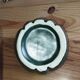 Vintage green and red glazed ceramic ashtray or catchall – year