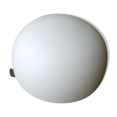 Luminaire plafonnier globe rond en verre opaline blanc