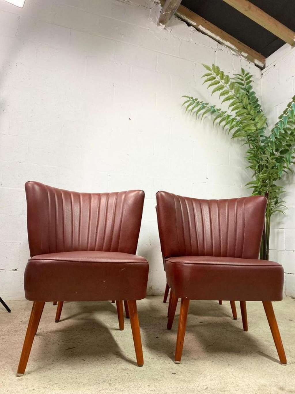 Vintage cocktail chair armchair single-seater