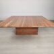 Travertine coffee table red design