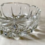 Large Saint Louis crystal ashtray or pocket emptier, ambassador model