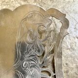 Silver TG monogrammed asparagus shovel by Félix Malique, late nineteenth century