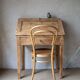 Secrétaire bureau vintage ancien bois massif
