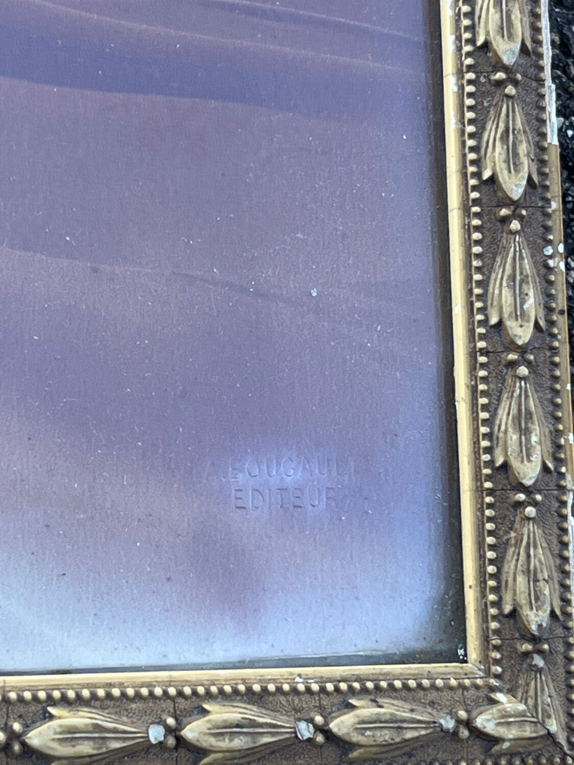 Old photograph from 1920 signed by Alexandre Bourgault, an Orientalist.