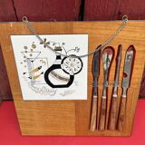 Vintage 1960s wall-mounted kitchen accessories