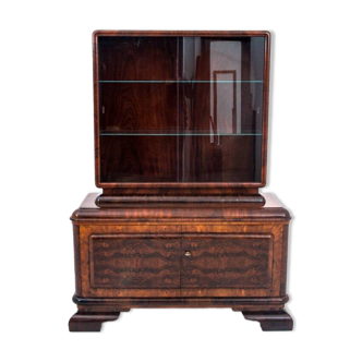 Art Deco style display cabinet, 1940s, Poland.