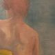 Huile sur toile femme de dos
