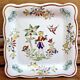 9 old square plates for cake, dessert, and aperitif from Longwy Moustier.