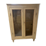 Cream patinated glass cabinet