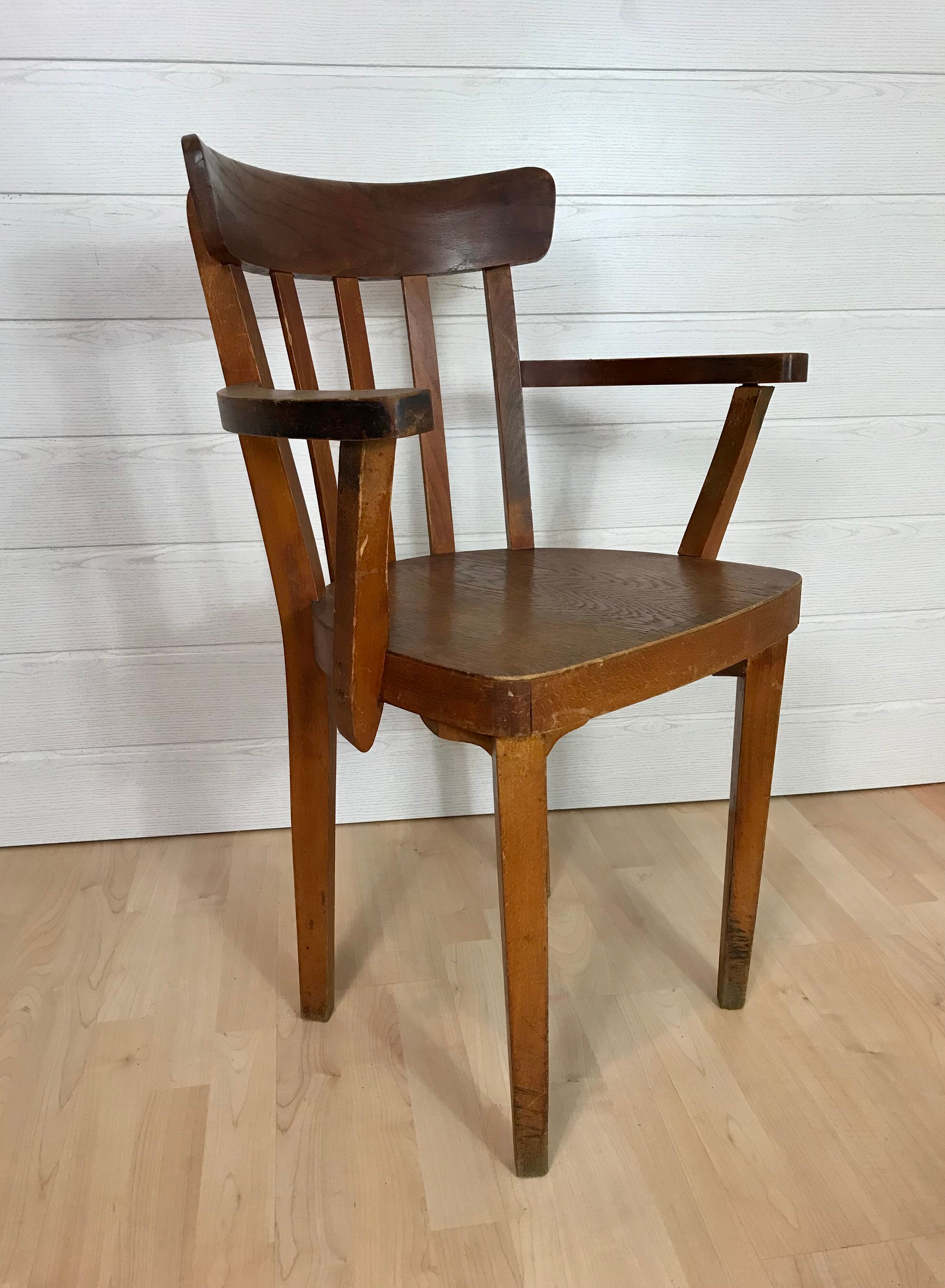 Vintage oak office chair