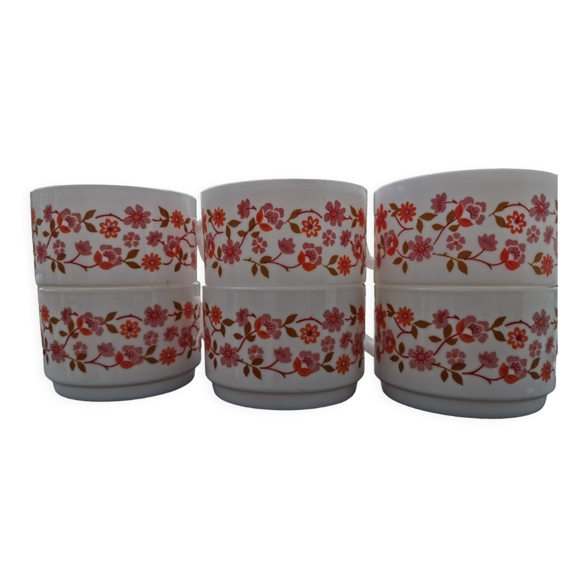 Set of 6 vintage cups Arcopal