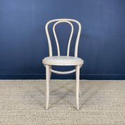 Set of 4 Thonet type bistro chairs light curved wood & Skaï GO IN Germany