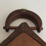 Brutalist mirror in oval shape 1950 - 30,5x59,5cm