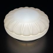 Vintage Pink Glass Ceiling Lamp, 1950s