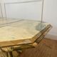 Table basse en marbre vert vintage