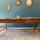 Farm table with 6 drawers