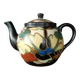 Large milk jug teapot in montoise bergen ceramic, belgium, art deco 1