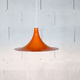 Vintage orange pendant lamp, 70's