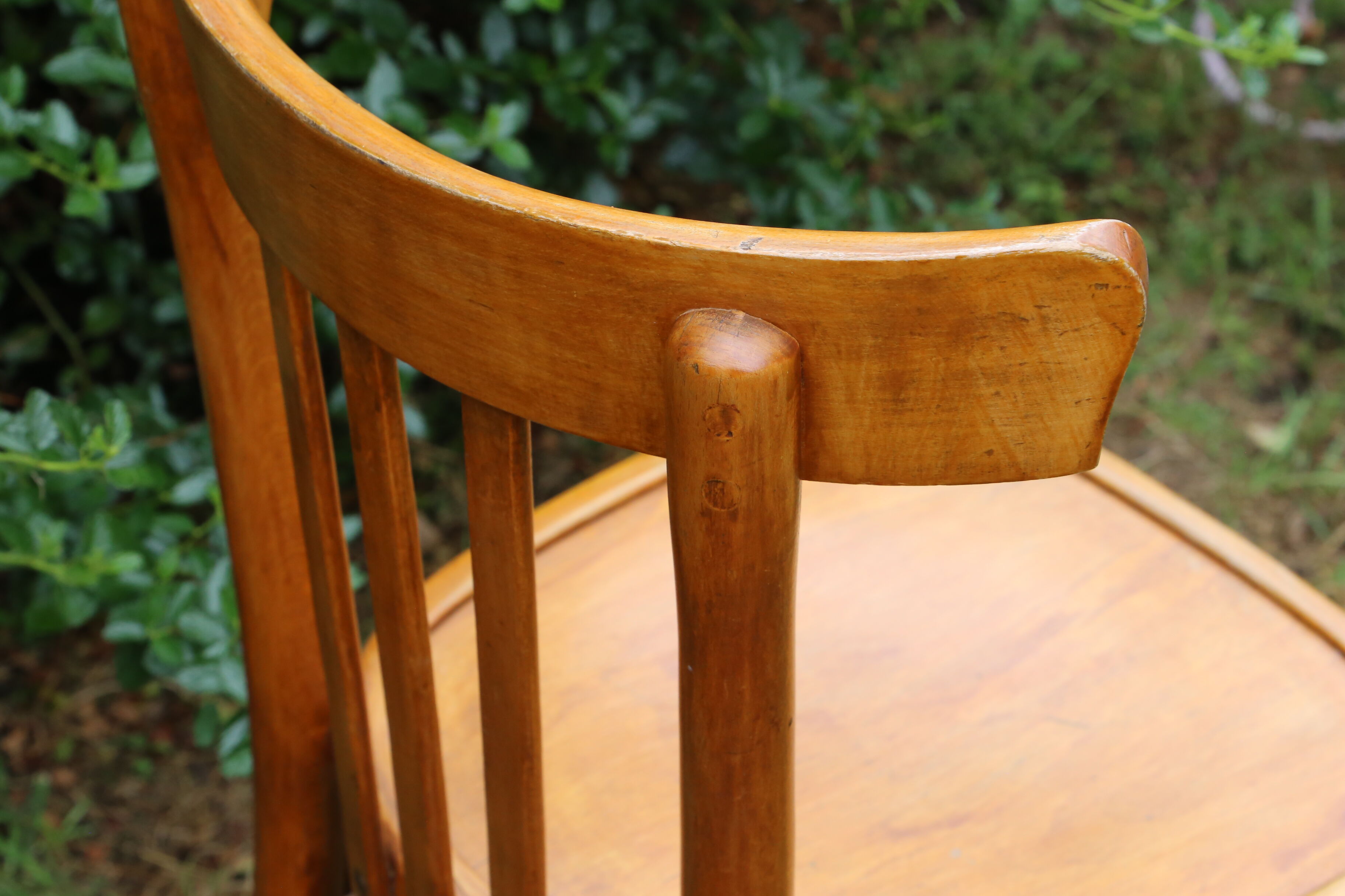 Lot of 6 Mahieu bistro chairs, numbered