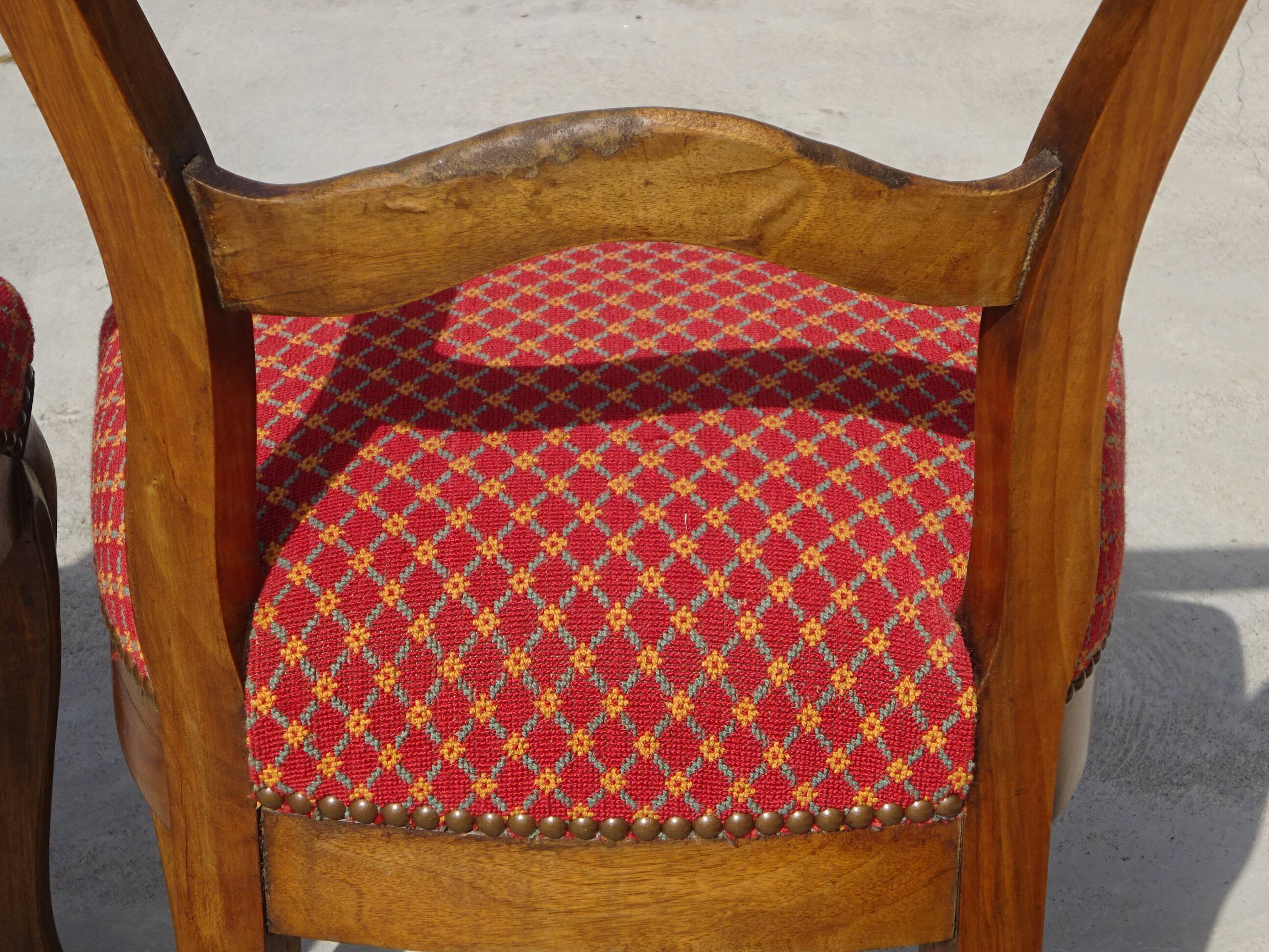 Restored Louis Philippe chairs, set of 2