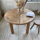 Table ronde en orme Maison Regain