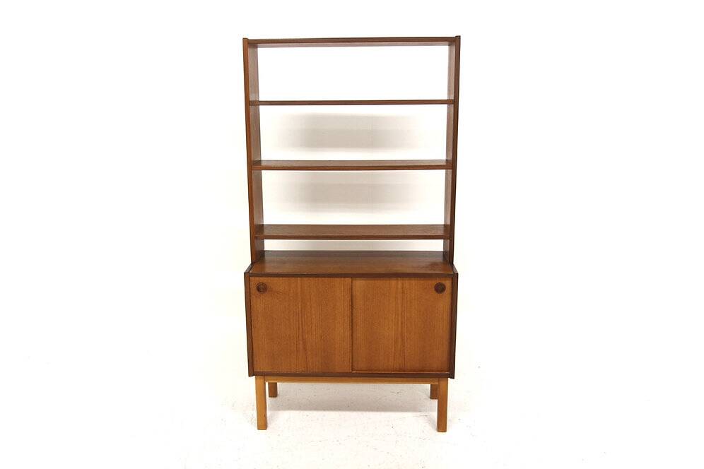 Scandinavian teak bookcase, Sweden, 1960