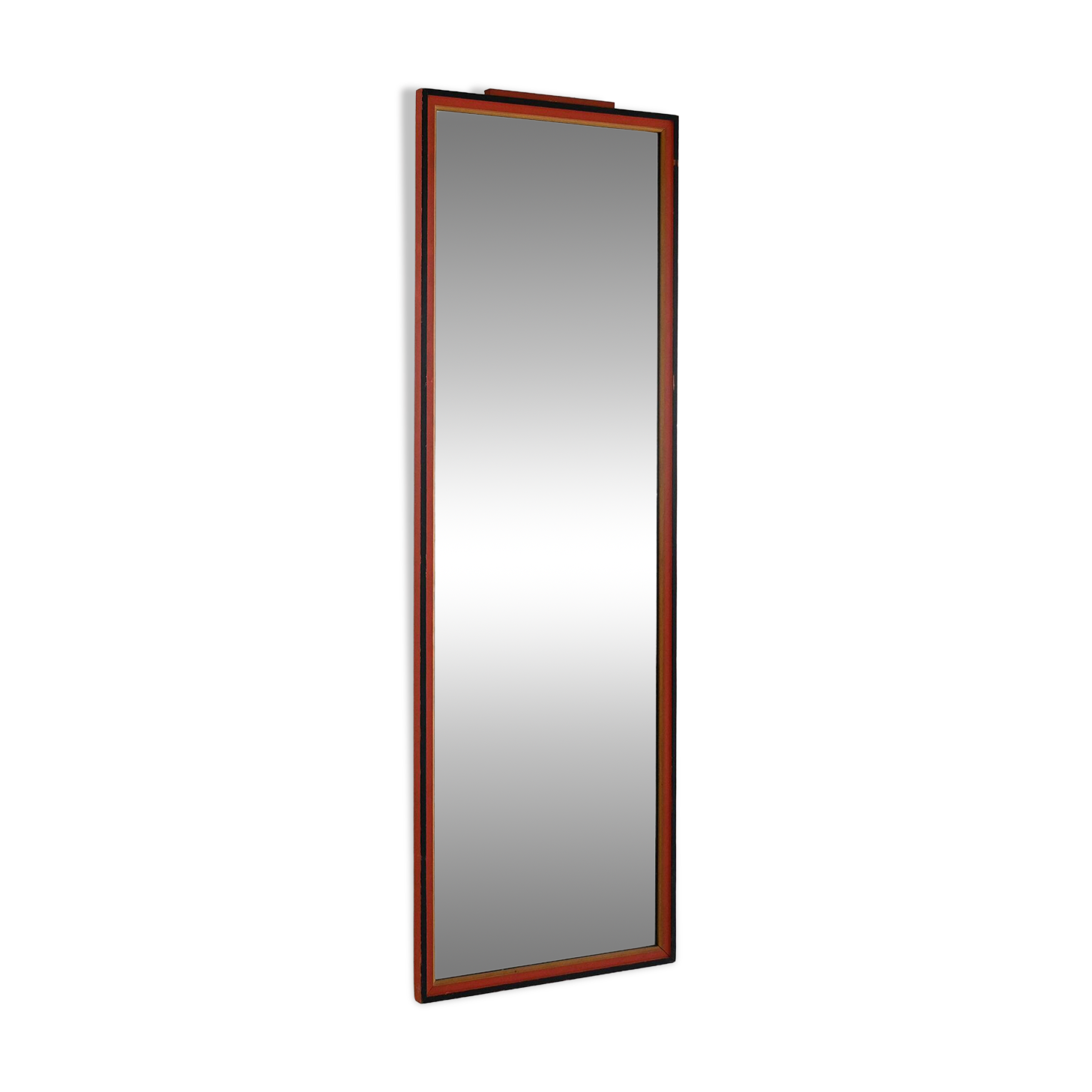 1930s Scandinavian Deco Painted Wood Mirror