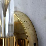 Pair of Venini glass wall lamps, Italy, 1970