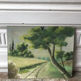 Peinture huile paysage