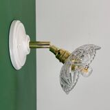 Vintage glass cut lampshade - tableware collection -