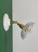 Applique abat-jour vintage en verre ciselé - collection vaisselle -