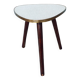 Table porte plante vintag en formica blanc